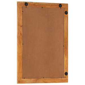 Koupelnové zrcadlo 50 x 70 x 2,5 cm masivní akácie a sklo - obrázek 5