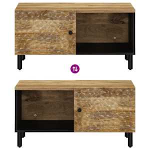 Konferenční stolek 80 x 50 x 40 cm masivní mangovníkové dřevo - obrázek 6