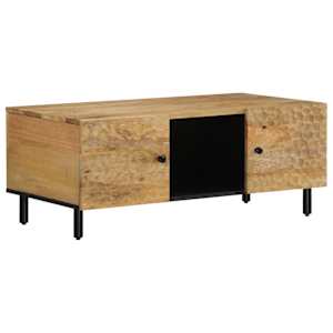 Konferenční stolek 100 x 54 x 40 cm masivní mangovníkové dřevo - obrázek 2