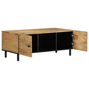 Konferenční stolek 100 x 54 x 40 cm masivní mangovníkové dřevo - obrázek 4