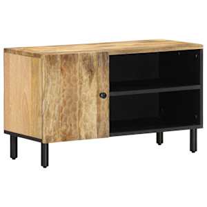TV skříňka 80 x 31 x 46 cm masivní mangovníkové dřevo - obrázek 1