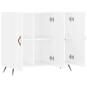Příborník bílý s vysokým leskem 90x34x80 cm kompozitní dřevo - obrázek 5
