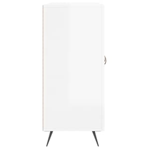 Příborník bílý s vysokým leskem 90x34x80 cm kompozitní dřevo - obrázek 7