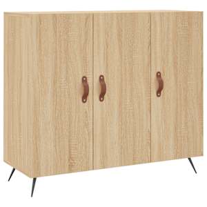 Příborník dub sonoma 90 x 34 x 80 cm kompozitní dřevo - obrázek 2