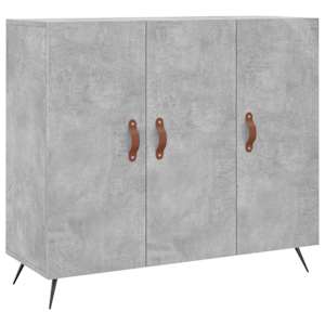 Příborník betonově šedý 90 x 34 x 80 cm kompozitní dřevo - obrázek 2
