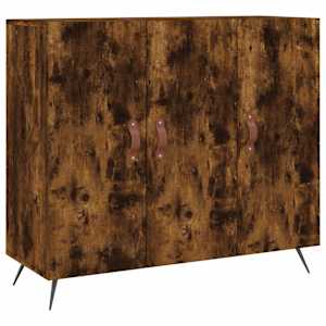Příborník kouřový dub 90 x 34 x 80 cm kompozitní dřevo - obrázek 2