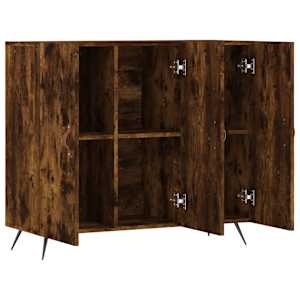 Příborník kouřový dub 90 x 34 x 80 cm kompozitní dřevo - obrázek 5