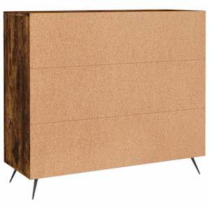Příborník kouřový dub 90 x 34 x 80 cm kompozitní dřevo - obrázek 8