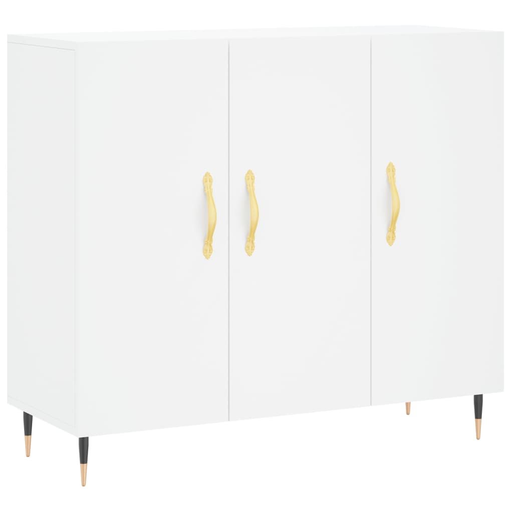 vidaXL Příborník bílý 90 x 34 x 80 cm kompozitní dřevo