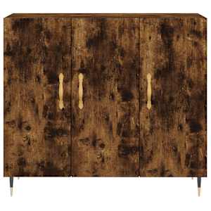 Příborník kouřový dub 90 x 34 x 80 cm kompozitní dřevo - obrázek 6