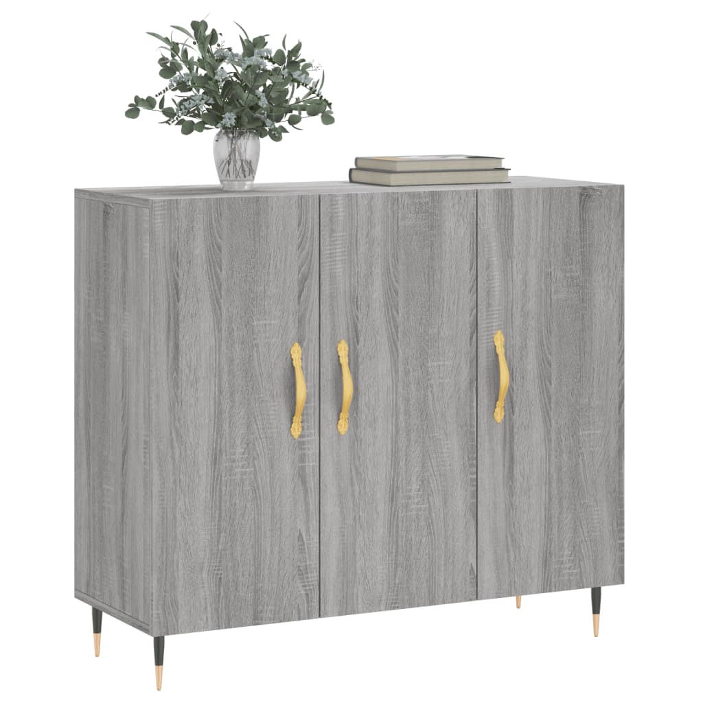 Thumbnail - vidaXL Sideboard Grau Sonoma 90x34x80 cm Holzwerkstoff