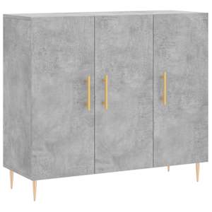 Příborník betonově šedý 90 x 34 x 80 cm kompozitní dřevo - obrázek 2