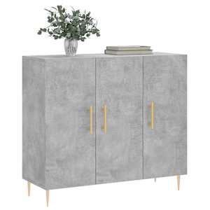 Příborník betonově šedý 90 x 34 x 80 cm kompozitní dřevo - obrázek 3