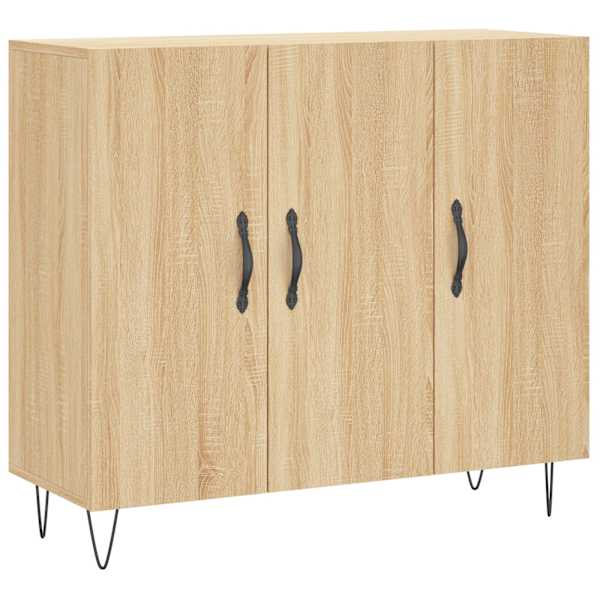 vidaXL puhvetkapp, Sonoma tamm, 90 x 34 x 80 cm, tehispuit
