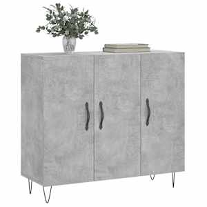 Příborník betonově šedý 90 x 34 x 80 cm kompozitní dřevo - obrázek 3