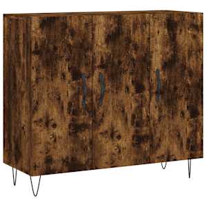 Příborník kouřový dub 90 x 34 x 80 cm kompozitní dřevo - obrázek 2