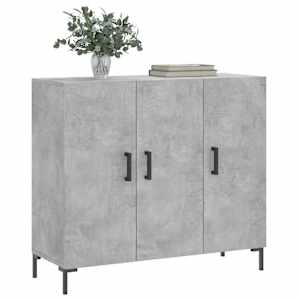 Příborník betonově šedý 90 x 34 x 80 cm kompozitní dřevo - obrázek 3