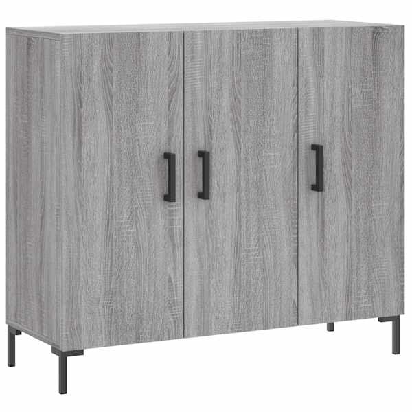 vidaXL puhvetkapp, hall Sonoma tamm, 90 x 34 x 80 cm, tehispuit
