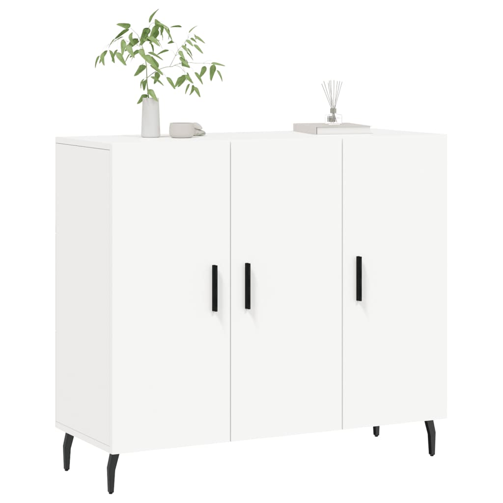 Thumbnail - vidaXL Sideboard Weiß 90x34x80 cm Holzwerkstoff