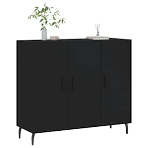 vidaXL Sideboard Black 90x34x80 cm Engineered Wood