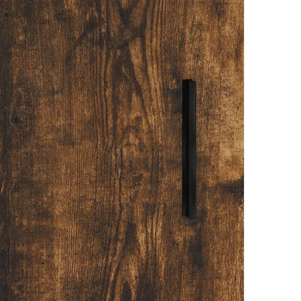 Příborník kouřový dub 90 x 34 x 80 cm kompozitní dřevo