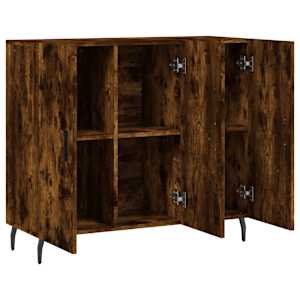 Příborník kouřový dub 90 x 34 x 80 cm kompozitní dřevo - obrázek 5