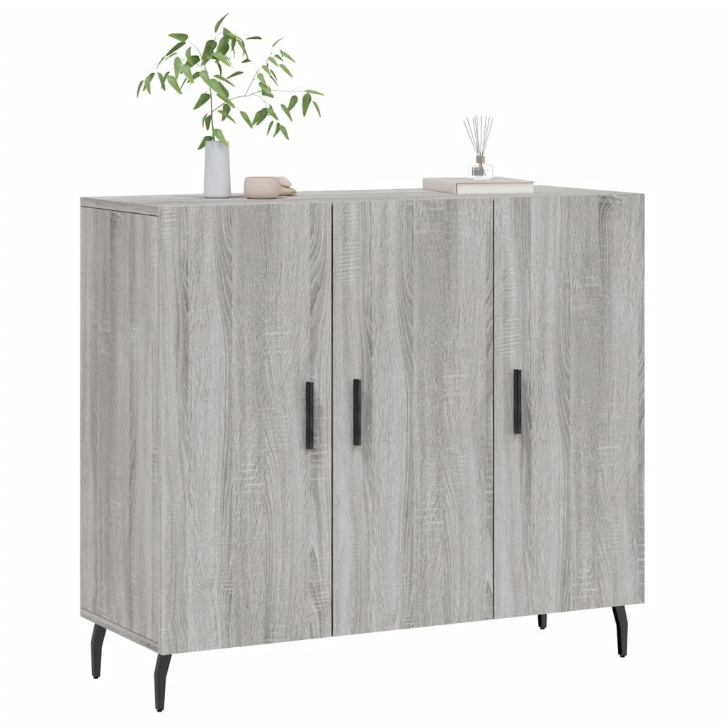 Thumbnail - vidaXL Sideboard Grau Sonoma 90x34x80 cm Holzwerkstoff