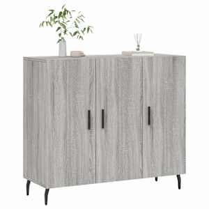 vidaXL Sideboard Grau Sonoma 90x34x80 cm Holzwerkstoff