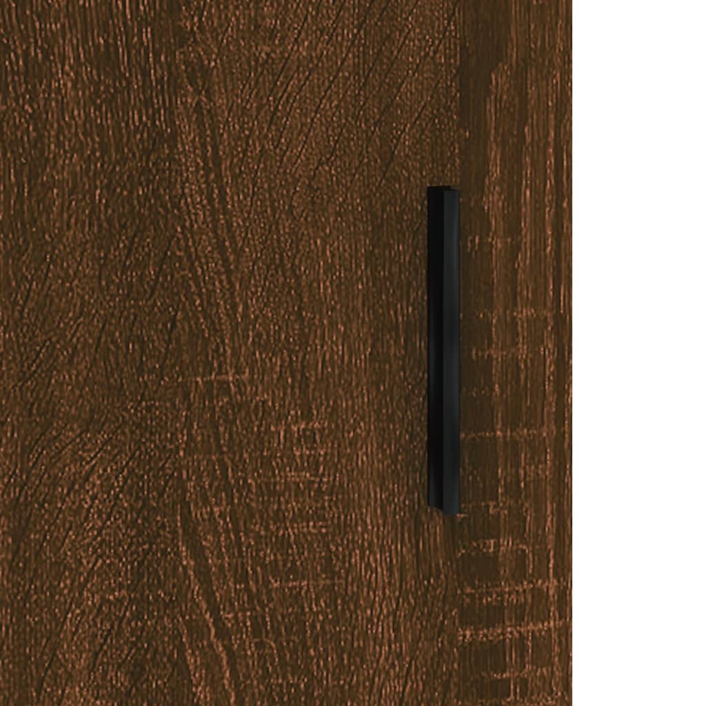 Příborník hnědý dub 90 x 34 x 80 cm kompozitní dřevo