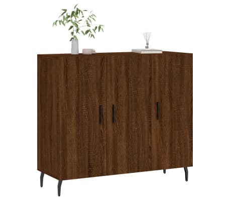 vidaXL Sideboard Braun Eichen-Optik 90x34x80 cm Holzwerkstoff