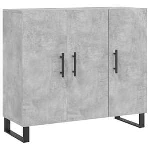 Příborník betonově šedý 90 x 34 x 80 cm kompozitní dřevo - obrázek 2