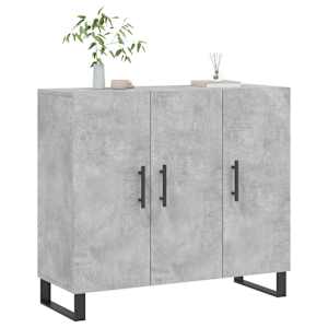 Příborník betonově šedý 90 x 34 x 80 cm kompozitní dřevo - obrázek 3