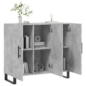 Příborník betonově šedý 90 x 34 x 80 cm kompozitní dřevo - obrázek 4