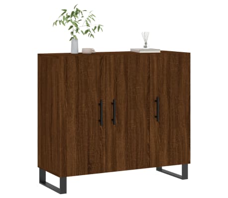 vidaXL Sideboard Brown Oak 90x34x80 cm Engineered Wood