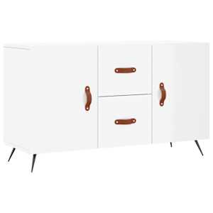 Příborník bílý s vysokým leskem 100x36x60 cm kompozitní dřevo - obrázek 2