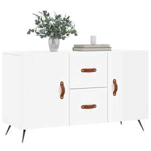 Příborník bílý s vysokým leskem 100x36x60 cm kompozitní dřevo - obrázek 3