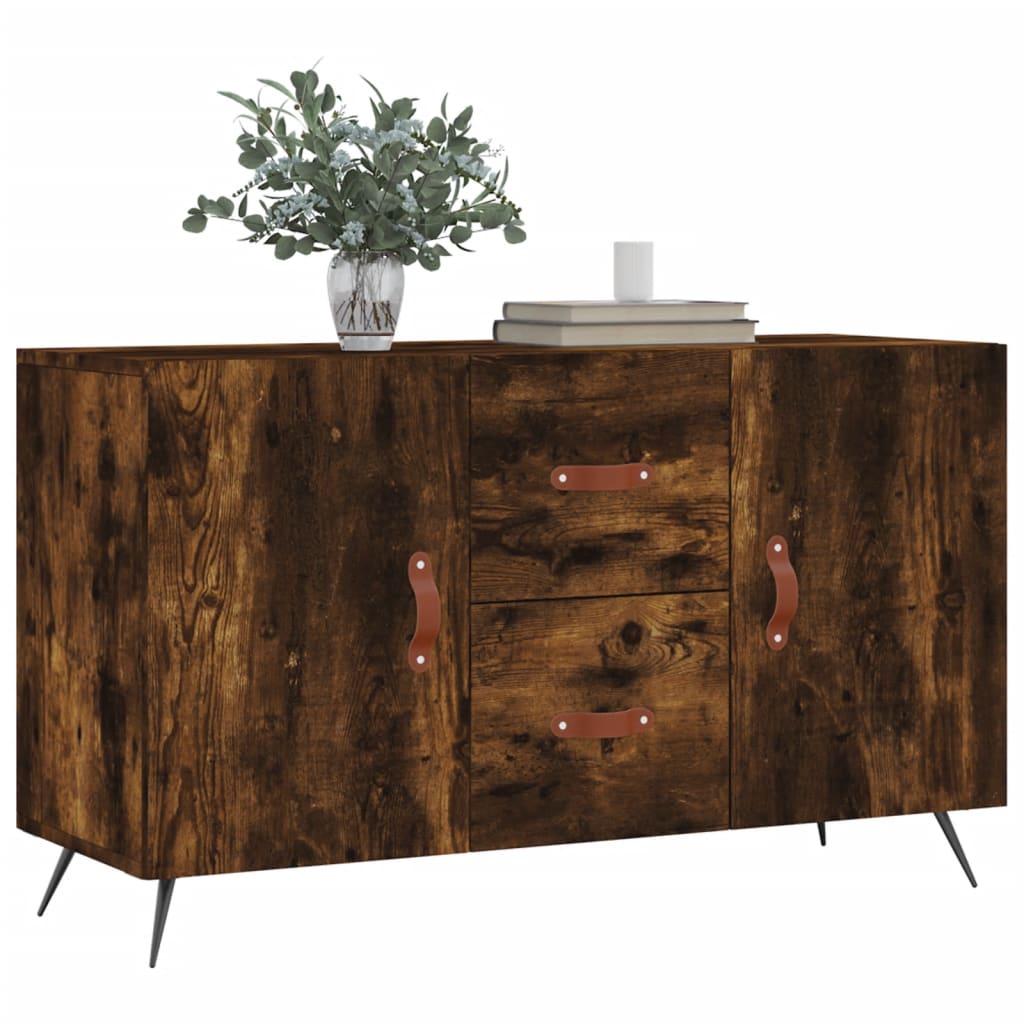 vidaXL Sideboard Smoked Oak 100x36x60 cm Engineered Wood