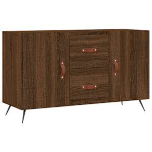 Příborník hnědý dub 100 x 36 x 60 cm kompozitní dřevo - obrázek 2