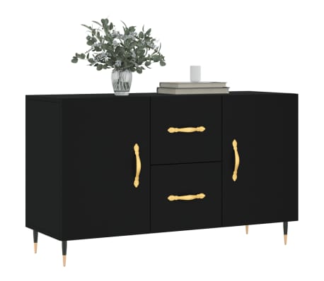 vidaXL Dulap, negru, 100x36x60 cm, lemn compozit