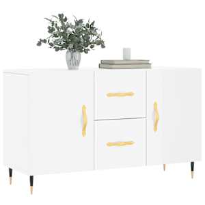vidaXL Sideboard High Gloss White 100x36x60 cm Engineered Wood