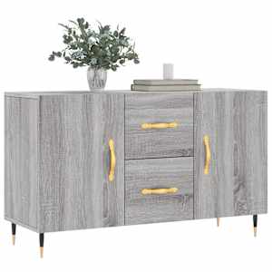 vidaXL Buffet sonoma gris 100x36x60 cm bois d'ing&eacute;nierie
