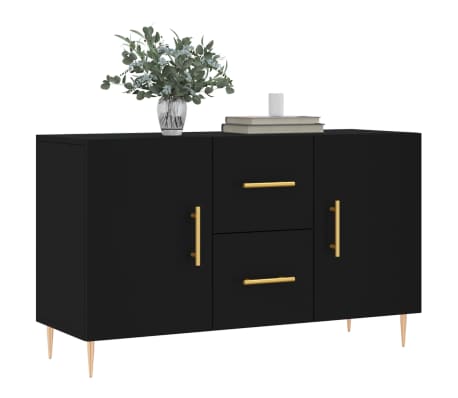 vidaXL Aparador 100x36x60 cm derivados de madeira preto