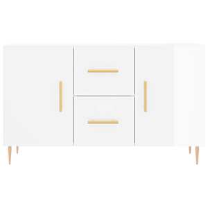 Příborník bílý s vysokým leskem 100x36x60 cm kompozitní dřevo - obrázek 6