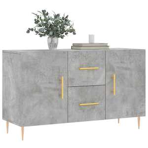 Příborník betonově šedý 100 x 36 x 60 cm kompozitní dřevo - obrázek 3