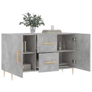 Příborník betonově šedý 100 x 36 x 60 cm kompozitní dřevo - obrázek 4