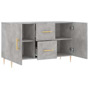 Příborník betonově šedý 100 x 36 x 60 cm kompozitní dřevo - obrázek 5