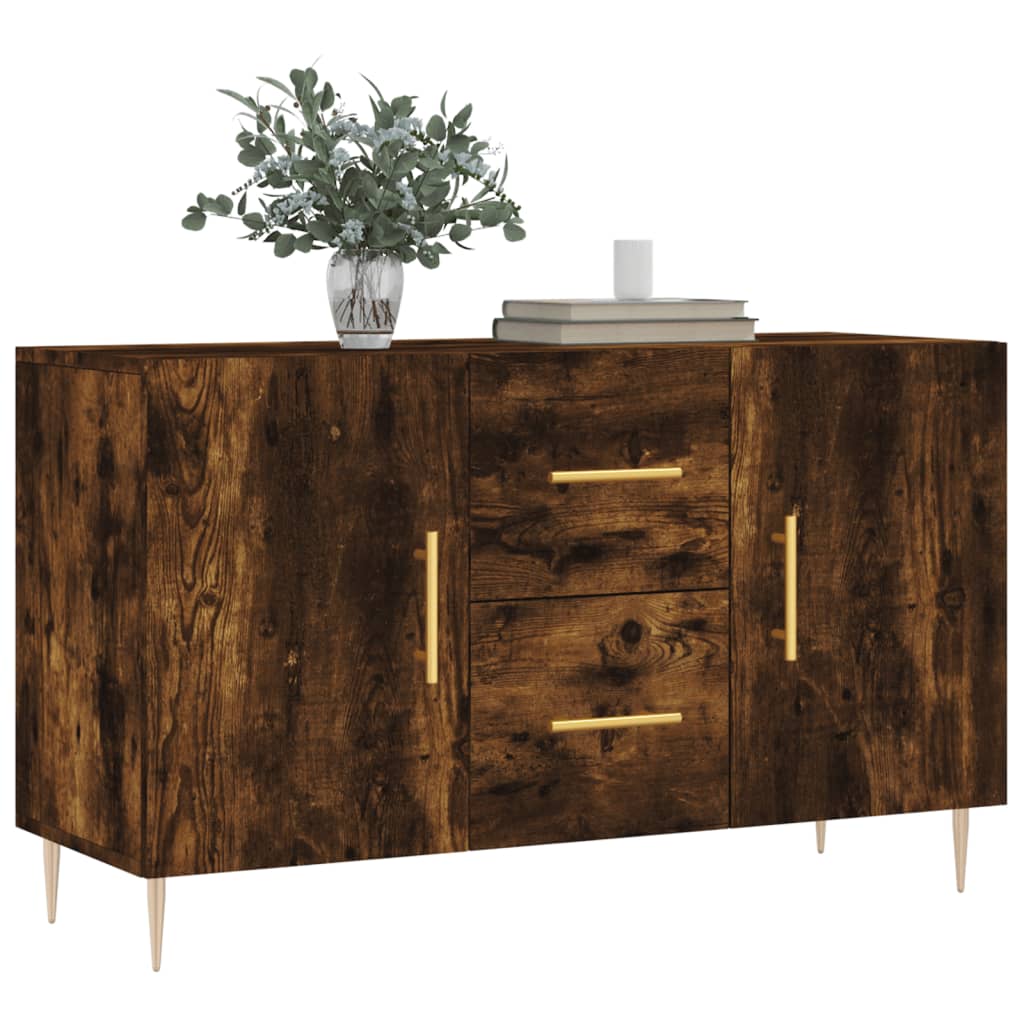 vidaXL Dressoir 100x36x60 cm bewerkt hout gerookt eikenkleurig afbeelding