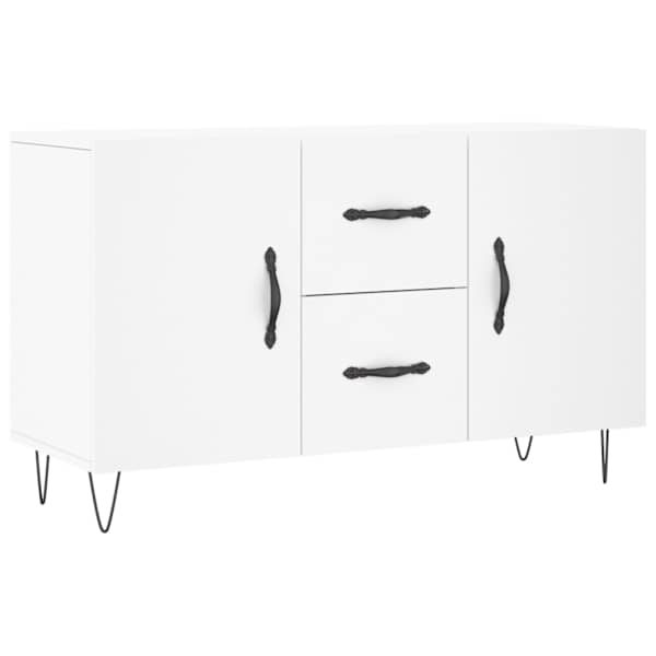 vidaXL puhvetkapp, valge, 100 x 36 x 60 cm, tehispuit