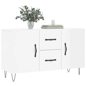 vidaXL Sideboard Hochglanz-Wei&szlig; 100x36x60 cm Holzwerkstoff