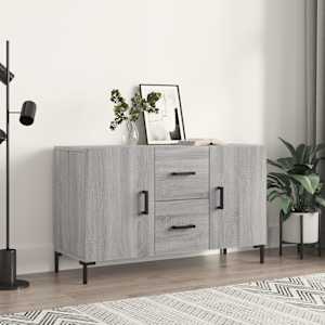 Komoda siva sonoma 100x36x60 cm konstruiran les